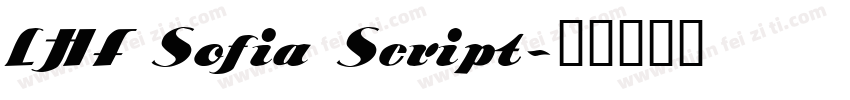 LHF Sofia Script字体转换